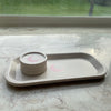 Biodegradable Tray Small Mineral White